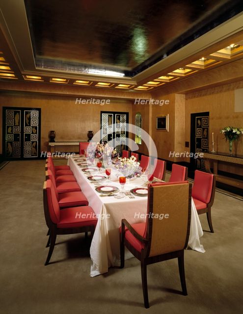 The Dining Room at Eltham Palace, Greenwich, London, 1999. Artist: J Bailey