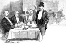 The Dining-Room, Carlton Club, 1890. Creator: R. Taylor