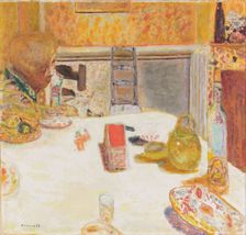 The Dining Room in Le Cannet, 1932. Creator: Pierre Bonnard