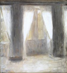 The Dining Room in the Artist's Home in Frederiksberg Allé, Copenhagen, 1887. Creator: Vilhelm Hammershøi