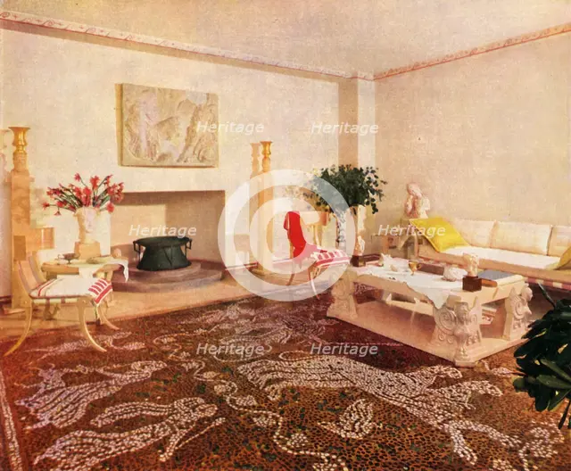 'The Dining-Room - Robsjohn-Gibbings, designated the style of this room as "Sans Epoque",', 1941. Creator: Unknown.