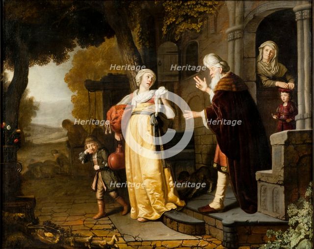 'The dismissal of Hagar', 1639-1676. Creator: Jan Victors.