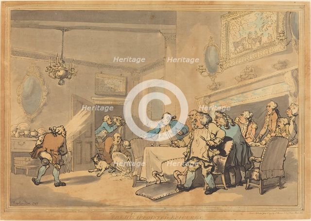 The Disappointed Epicures, 1787. Creator: Thomas Rowlandson.