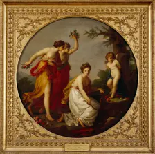 The Disarming of Cupid c1800. Artist: Angelica Kauffman