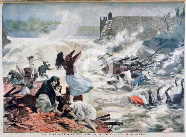 'The Disaster at Bouzey', 1895. Creator: F Meaulle.