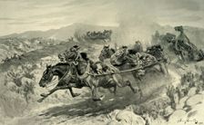The Disaster at Koornspruit: Driverless Teams Stampeding 1901. Creator: John Charlton