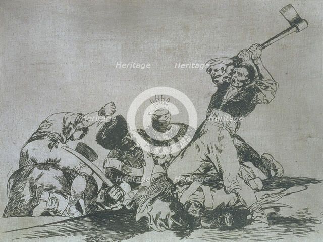 The Disasters of War, a series of etchings by Francisco de Goya (1746-1828), plate 3: 'Lo mismo' …