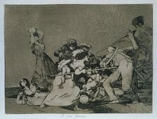 The Disasters of War, a series of etchings by Francisco de Goya (1746-1828), plate 5: I son fier…