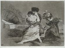 The Disasters of War, a series of etchings by Francisco de Goya (1746-1828), plate 9: No quieren…