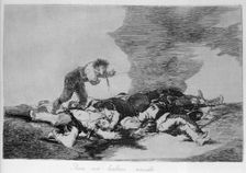 The Disasters of War, a series of etchings by Francisco de Goya (1746-1828), plate 12: Para eso …