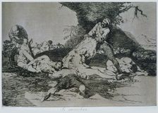 The Disasters of War, a series of etchings by Francisco de Goya (1746-1828), plate 16: Se aprove…