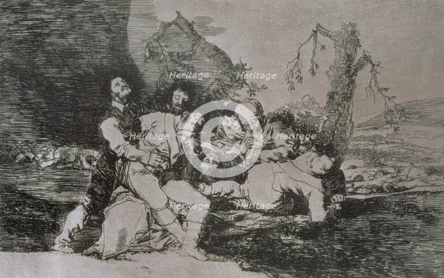 The Disasters of War, a series of etchings by Francisco de Goya (1746-1828), plate 20: 'Curarlos,…