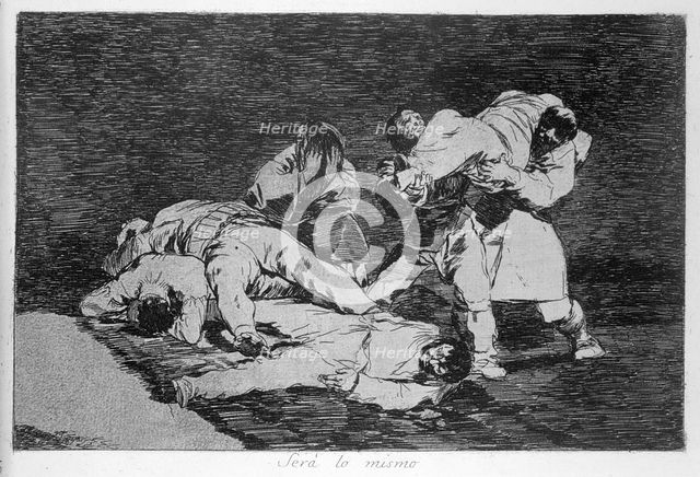The Disasters of War, a series of etchings by Francisco de Goya (1746-1828), plate 21: 'Será lo m…