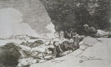 The Disasters of War, a series of etchings by Francisco de Goya (1746-1828), plate 23: Lo mismo …