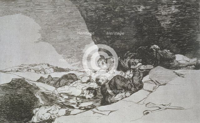 The Disasters of War, a series of etchings by Francisco de Goya (1746-1828), plate 23: 'Lo mismo …