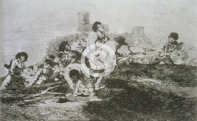 The Disasters of War, a series of etchings by Francisco de Goya (1746-1828), plate 24: 'Aún podrá…