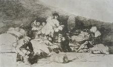 The Disasters of War, a series of etchings by Francisco de Goya (1746-1828), plate 25: También e…