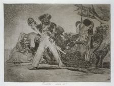 The Disasters of War, a series of etchings by Francisco de Goya (1746-1828), plate 31: Fuerte co…