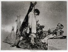 The Disasters of War, a series of etchings by Francisco de Goya (1746-1828), plate 36: Tampoco …