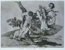 The Disasters of War, a series of etchings by Francisco de Goya (1746-1828), plate 39: Grande ha…