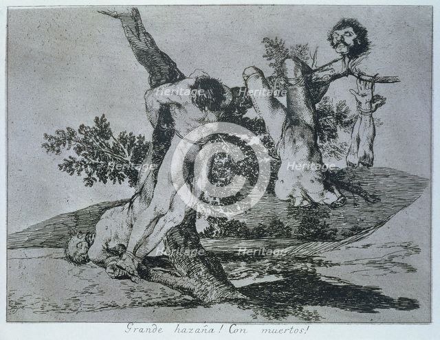 The Disasters of War, a series of etchings by Francisco de Goya (1746-1828), plate 39: 'Grande ha…