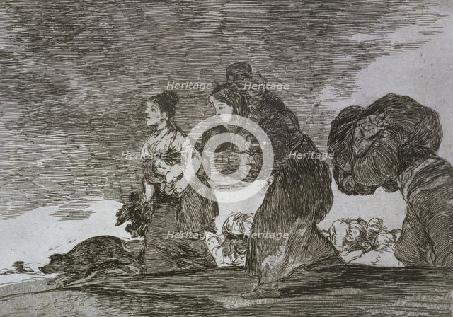 The Disasters of War, a series of etchings by Francisco de Goya (1746-1828), plate 45: 'I esto ta…