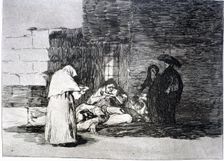 The Disasters of War, a series of etchings by Francisco de Goya (1746-1828), plate 49 Caridad de…