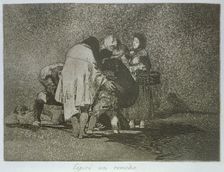 The Disasters of War, a series of etchings by Francisco de Goya (1746-1828), plate 53: Espiró si…