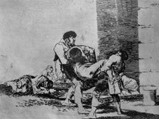 The Disasters of War, a series of etchings by Francisco de Goya (1746-1828), plate 56: Al cement…