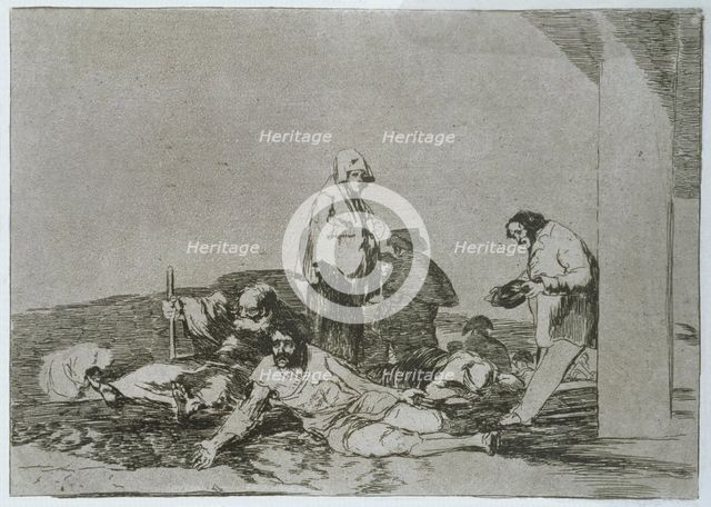 The Disasters of War, a series of etchings by Francisco de Goya (1746-1828), plate 58: 'No hay qu…
