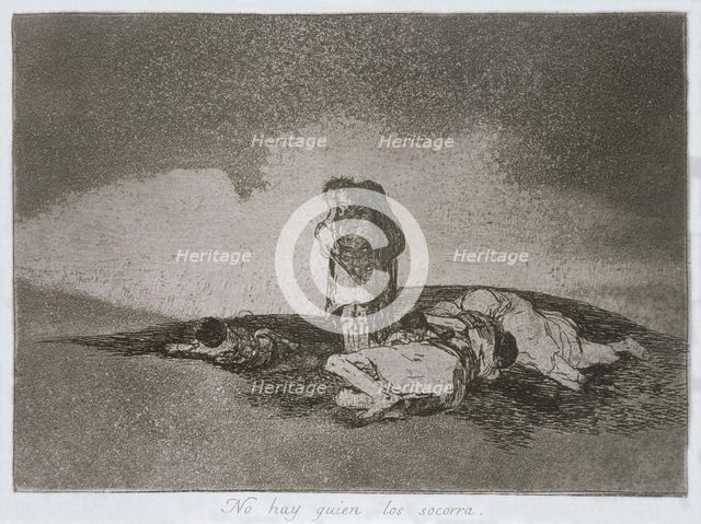 The Disasters of War, a series of etchings by Francisco de Goya (1746-1828), plate 60: 'No hay qu…