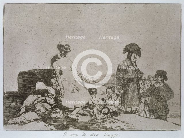 The Disasters of War, a series of etchings by Francisco de Goya (1746-1828), plate 61: 'Si son de…