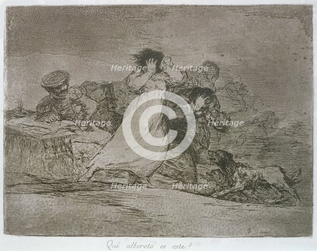 The Disasters of War, a series of etchings by Francisco de Goya (1746-1828), plate 65: 'Qué albor…