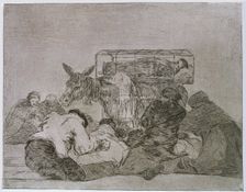 The Disasters of War, a series of etchings by Francisco de Goya (1746-1828), plate 66: Extraña d…
