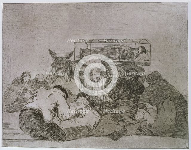The Disasters of War, a series of etchings by Francisco de Goya (1746-1828), plate 66: 'Extraña d…