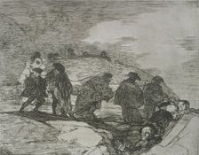 The Disasters of War, a series of etchings by Francisco de Goya (1746-1828), plate 70: No saben …