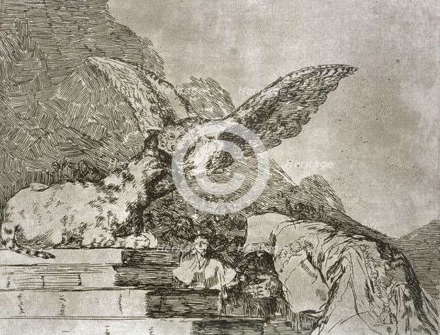 The Disasters of War, a series of etchings by Francisco de Goya (1746-1828), plate 73: 'Gatesca p…