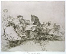 The Disasters of War, a series of etchings by Francisco de Goya (1746-1828), plate 74: Esto es l…