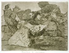 The Disasters of War, a series of etchings by Francisco de Goya (1746-1828), plate 75: Farándula…