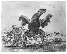The Disasters of War, a series of etchings by Francisco de Goya (1746-1828), plate 76: El buitre…
