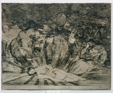 The Disasters of War, a series of etchings by Francisco de Goya (1746-1828), plate 79: Murió la …