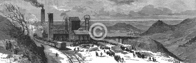 ''The Disastrous Colliery Explosion at Llanerch, Monmouthshire; General view of the Works...', 1890. Creator: Unknown.