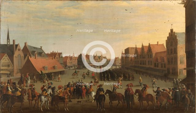 The Disbanding of the 'Waardgelders' (Mercenaries in the Pay of the Town Government)...31 July 1618. Creator: Joost Cornelisz Droochsloot.