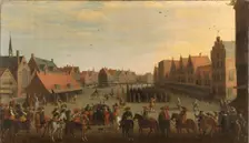 The Disbanding of the Waardgelders (Mercenaries in the Pay of the Town Government)...31 July 1618. Creator: Joost Cornelisz Droochsloot