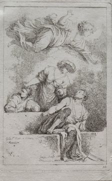 The Disciples at the Tomb, 1764. Creator: Jean-Honoré Fragonard (French, 1732-1806)