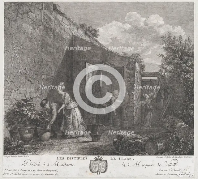 The Disciples of Flora, 1778. Creator: François Godefroy.