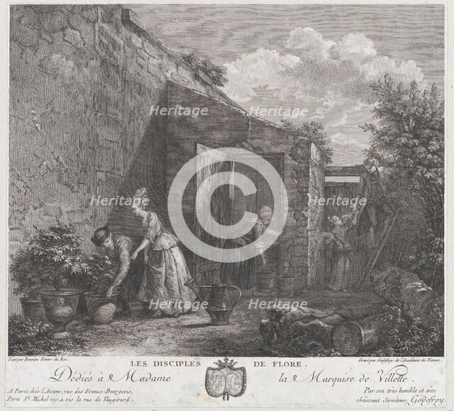 The Disciples of Flora, 1778. Creator: François Godefroy.