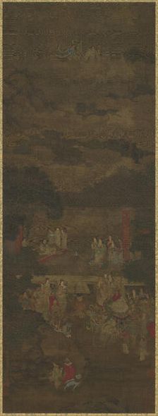 The Discourse of Vimalakirti and Manjusri, 16th-17th century. Creator: Unknown