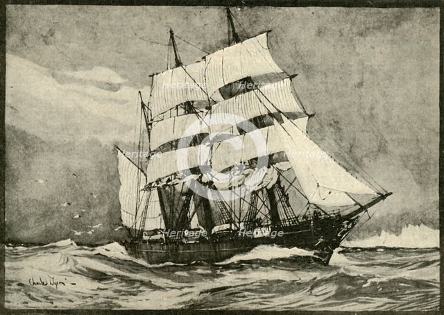 'The "Discovery" Under Full Sail', 1901. Creator: Unknown.