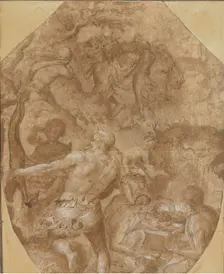 The Discovery of Glass, ca. 1570-72. Creator: Giovanni Maria Butteri